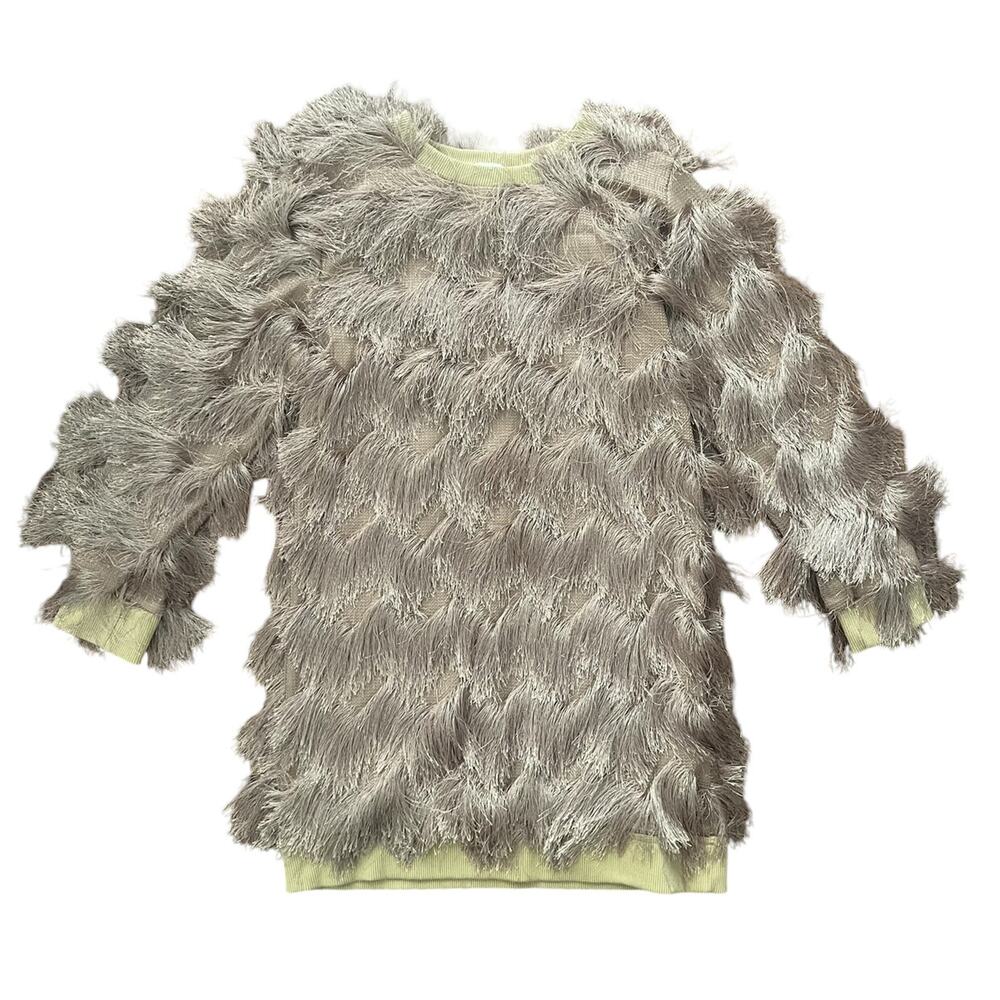 Andorine (10A) Gold Fringed Dress